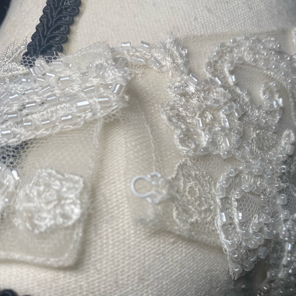 Giselle #14700 size 4 Fit & Flare illusion back sample floor Dress - Picture 7 of 16